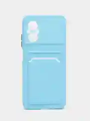 Ледяной силиконовый чехол Xiaomi Poco M5 4G 2022, Poco M4 5G (Поко М4 5Г, М5 4Г 2022), с карманом для карт, прозрачный