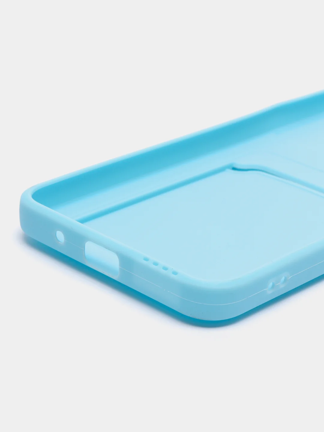 Ледяной силиконовый чехол Xiaomi Poco M5 4G 2022, Poco M4 5G (Поко М4 5Г, М5 4Г 2022), с карманом для карт, прозрачный