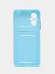 Ледяной силиконовый чехол Xiaomi Poco M5 4G 2022, Poco M4 5G (Поко М4 5Г, М5 4Г 2022), с карманом для карт, прозрачный