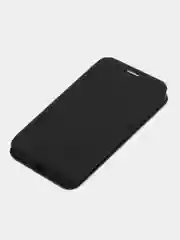Черный чехол-книжка экокожа для Huawei Y8p, Honor 30i ShellCase, черный, Borasco