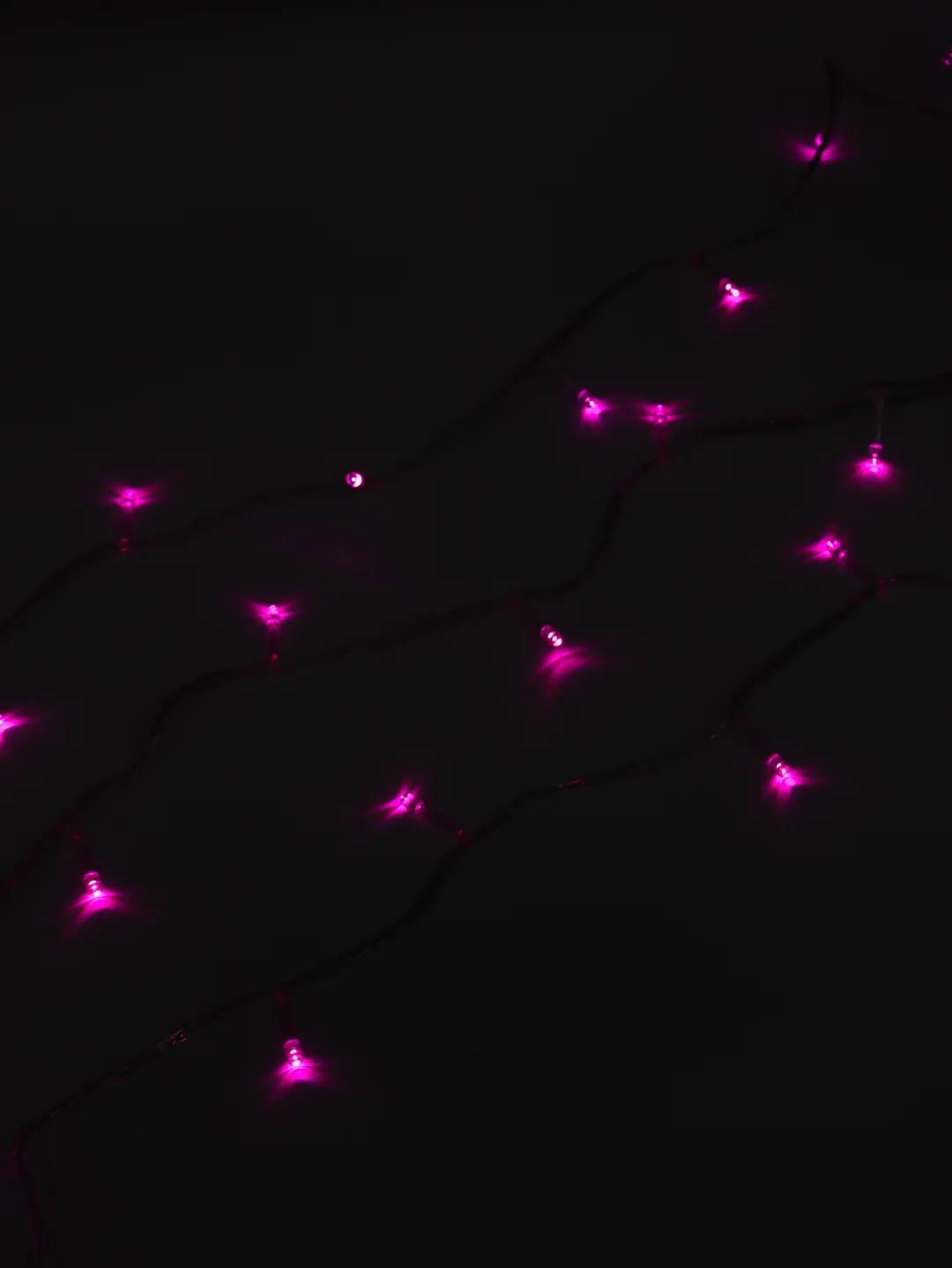 Розовый светодиодная новогодняя гирлянда нить, 10м 100 LED лампочек и 8 режимов