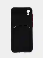 Черный чехол Honor 8S 8S Prime Huawei Y5 2019 Хонор 8С Хуавей у5, с карманом для карт, прозрачный