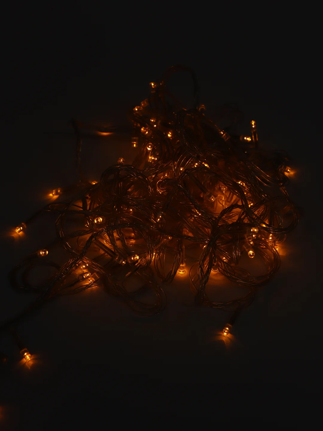 Желтый светодиодная новогодняя гирлянда нить, 10м 100 LED лампочек и 8 режимов