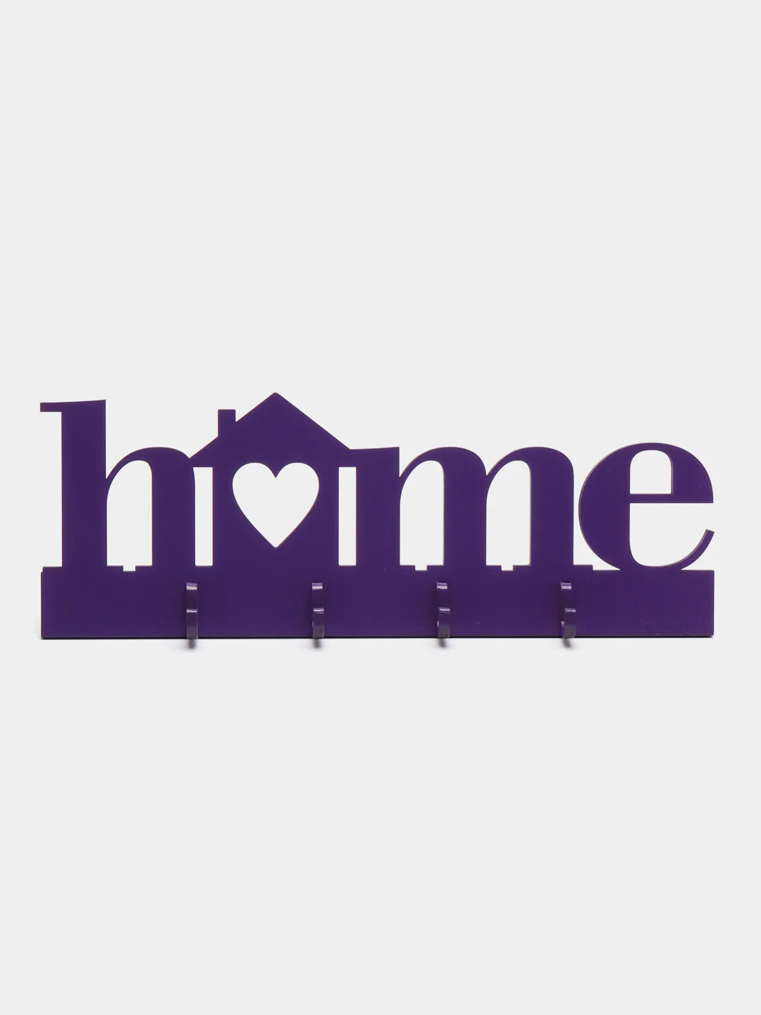 Аметистовый ключница настенная, деревянная, "Home"