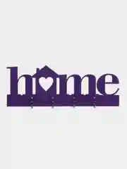 Аметистовый ключница настенная, деревянная, "Home"