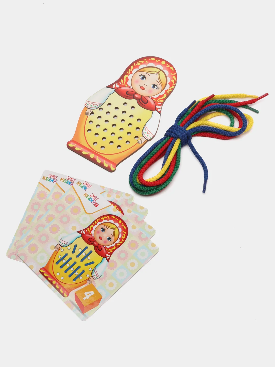Желтый шнуровка "Тигренок", "Зайка", "Матрешка"
