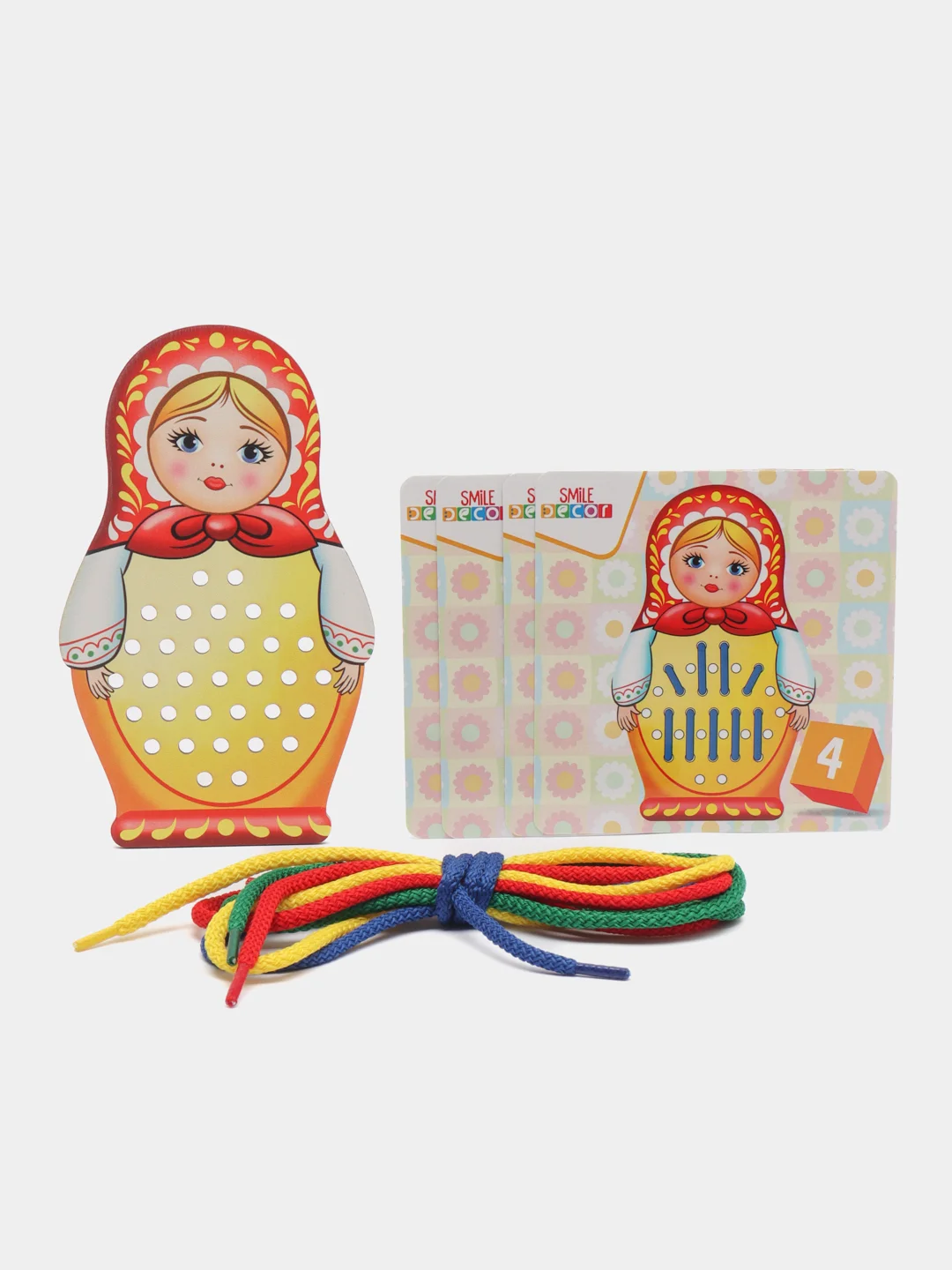 Желтый шнуровка "Тигренок", "Зайка", "Матрешка"