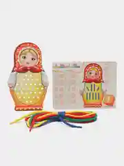 Желтый шнуровка "Тигренок", "Зайка", "Матрешка"