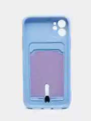 Небесно-голубой чехол с карманом для карт для iPhone (Айфон) 11