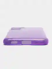 Силиконовый усиленный с блестками чехол Samsung S21