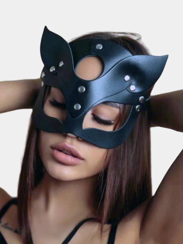 Эротическая маска кошки для ролевых игр, бдсм, карнавальная маска