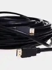Черный кабель HDMI для подключения телевизора, приставки, ноутбука, компьютера, монитора