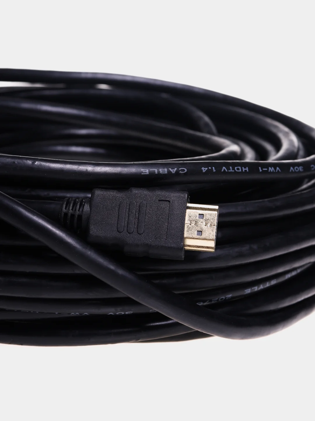 Черный кабель HDMI для подключения телевизора, приставки, ноутбука, компьютера, монитора