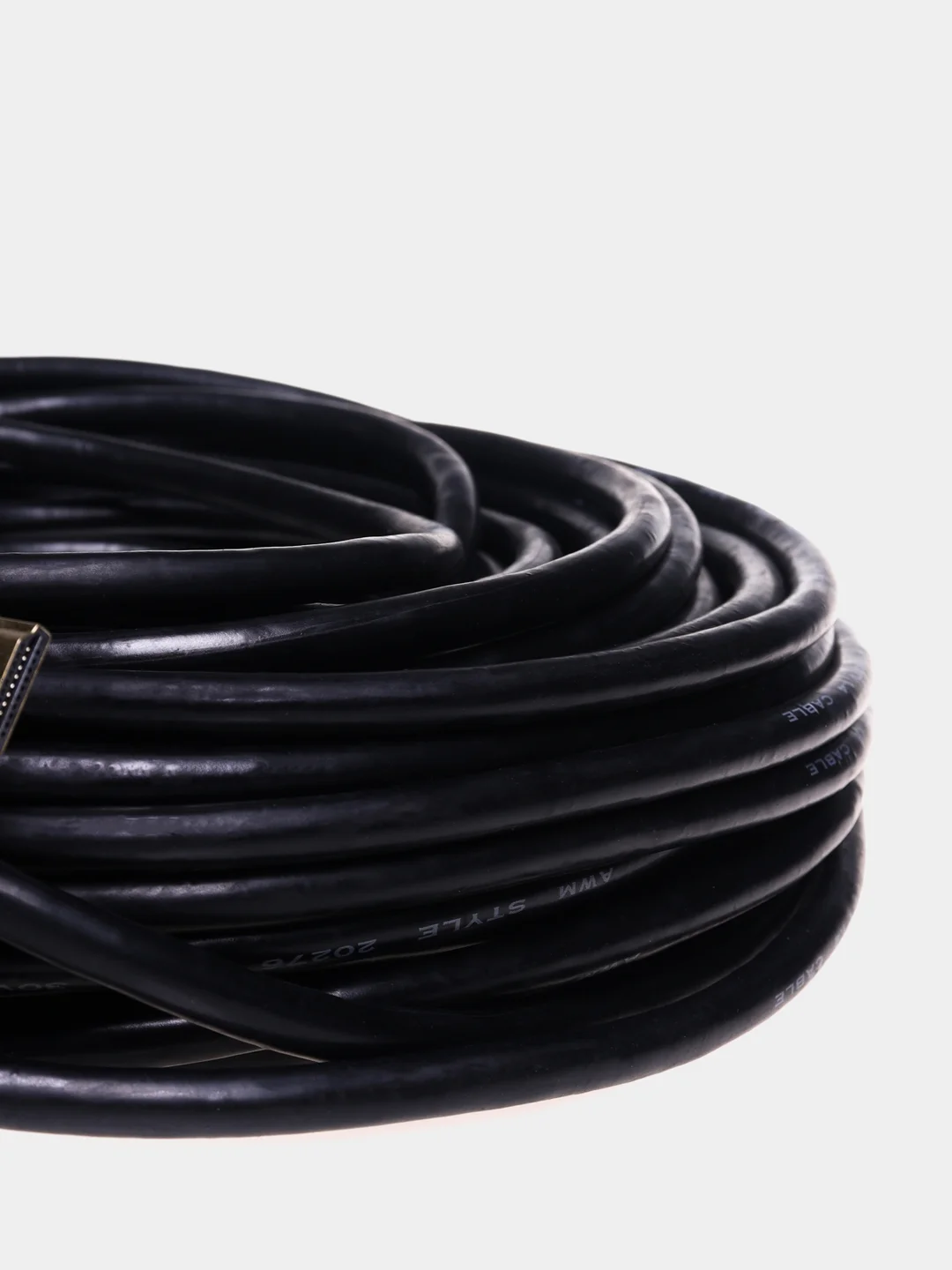 Черный кабель HDMI для подключения телевизора, приставки, ноутбука, компьютера, монитора