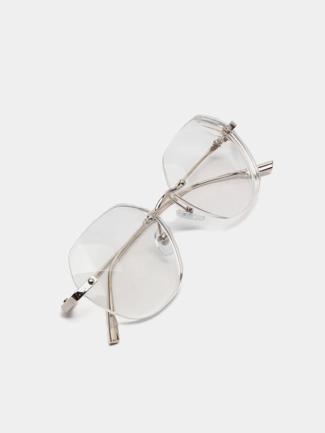 Серебряный очки для зрения, корригирующие, минусовые