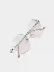 Серебряный очки для зрения, корригирующие, минусовые