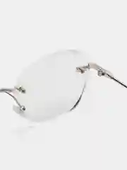 Серебряный очки для зрения, корригирующие, минусовые
