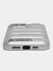 Серебряный чехол для iPhone (айфон) 11/15/12/13/14 Pro Max/7/8 Plus/X/XS/XR, силиконовый