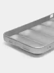 Серебряный чехол для iPhone (айфон) 11/15/12/13/14 Pro Max/7/8 Plus/X/XS/XR, силиконовый