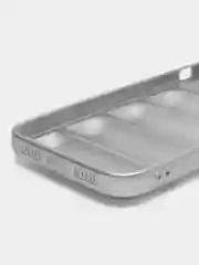 Серебряный чехол с логотипом The North Face, на iPhone (Айфон) 11, 13, 14, 15, 7, 8 Plus, XXS, XR, 12 Pro Max, Plus