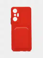 Силиконовый чехол для Infinix HOT 20S (Инфиникс Хот 20С), карманом для карт
