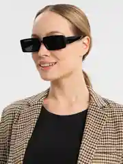 Черный женские прямоугольные солнцезащитные очки