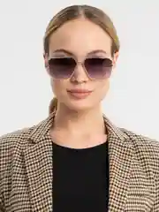 Угольный солнцезащитные женские очки авиаторы