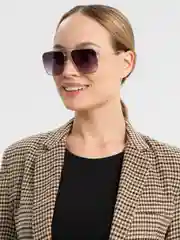 Угольный солнцезащитные женские очки авиаторы