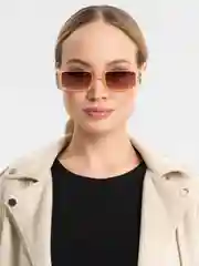 Карамельный женские прямоугольные солнцезащитные очки