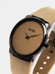 Песочный хаки мужские наручные часы Skmei 1601S(PU) в подарочной упаковке