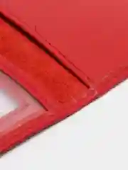 Бордовый обложка для автодокументов из натуральной кожи