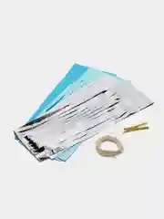 Голубой гирлянда-растяжка "Кисточки Тассел"