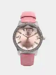 Розовый женские кварцевые часы