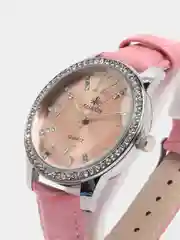 Розовый женские кварцевые часы