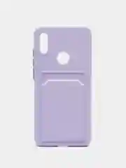 Сиреневый чехол для Honor 8A/8A Prime/Huawei Y6 2019/У6 Prime/Y6s, с карманом для карт, прозрачный