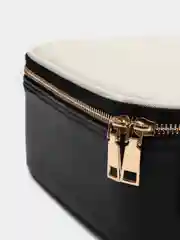 Разноцветный профессиональный кейс визажиста Calmi White&Black (размер 25*10*23 см)