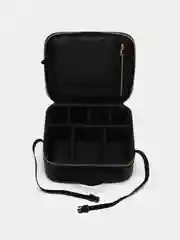 Разноцветный профессиональный кейс визажиста Calmi White&Black (размер 25*10*23 см)