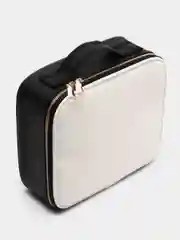 Разноцветный профессиональный кейс визажиста Calmi White&Black (размер 25*10*23 см)