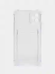 Прозрачный чехол iPhone 11 Pro 14 Max 13 12 Xr Xs 6 7 8 Plus Se 2020 с карманом для карт, прозрачный