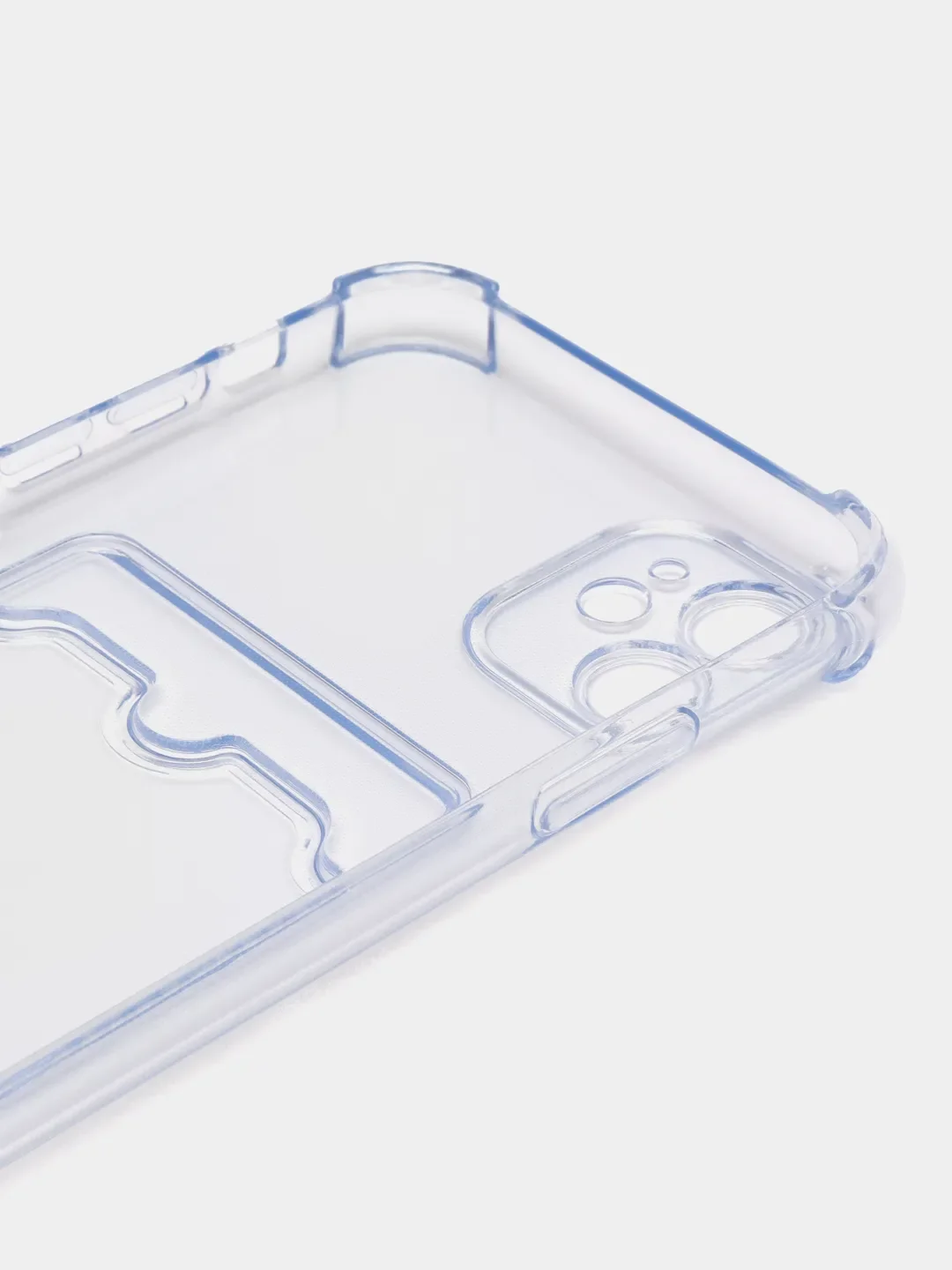Прозрачный чехол iPhone 11 Pro 14 Max 13 12 Xr Xs 6 7 8 Plus Se 2020 с карманом для карт, прозрачный