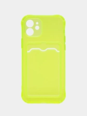 Чехол iPhone 11 Pro 14 Max 13 12 Xr Xs 6 7 8 Plus Se 2020 с карманом для карт, прозрачный