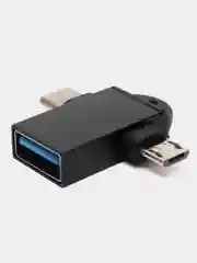 OTG переходник с Type-C / Micro USB на USB 3.1, отг 2 в 1