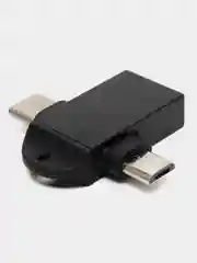 OTG переходник с Type-C / Micro USB на USB 3.1, отг 2 в 1