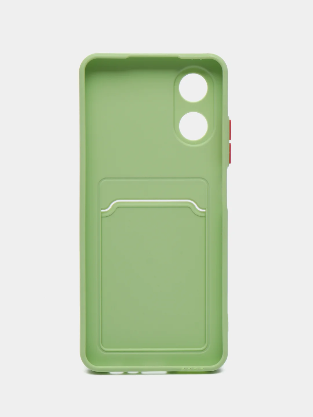Зеленый чехол для OPPO A17 / A17K (Оппо А17 / 17К), силиконовый, прозрачный