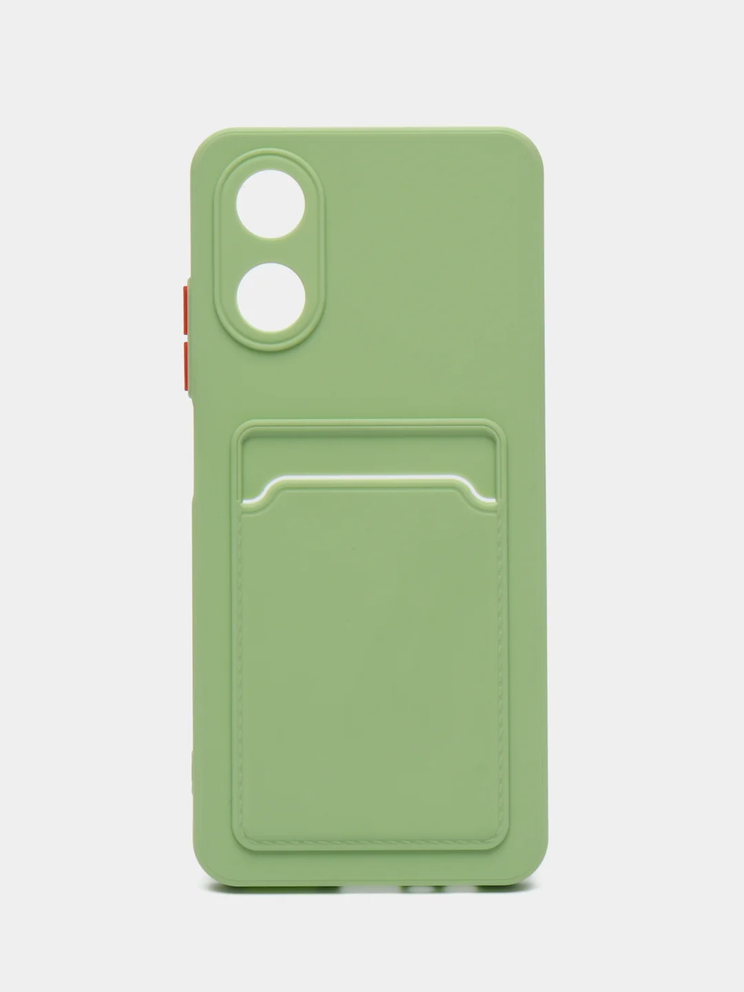 Зеленый чехол для OPPO A17 / A17K (Оппо А17 / 17К), силиконовый, прозрачный