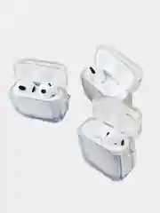 Чехол для наушников AirPods 1 / Pro 2 / 3, силиконовый, прозрачный