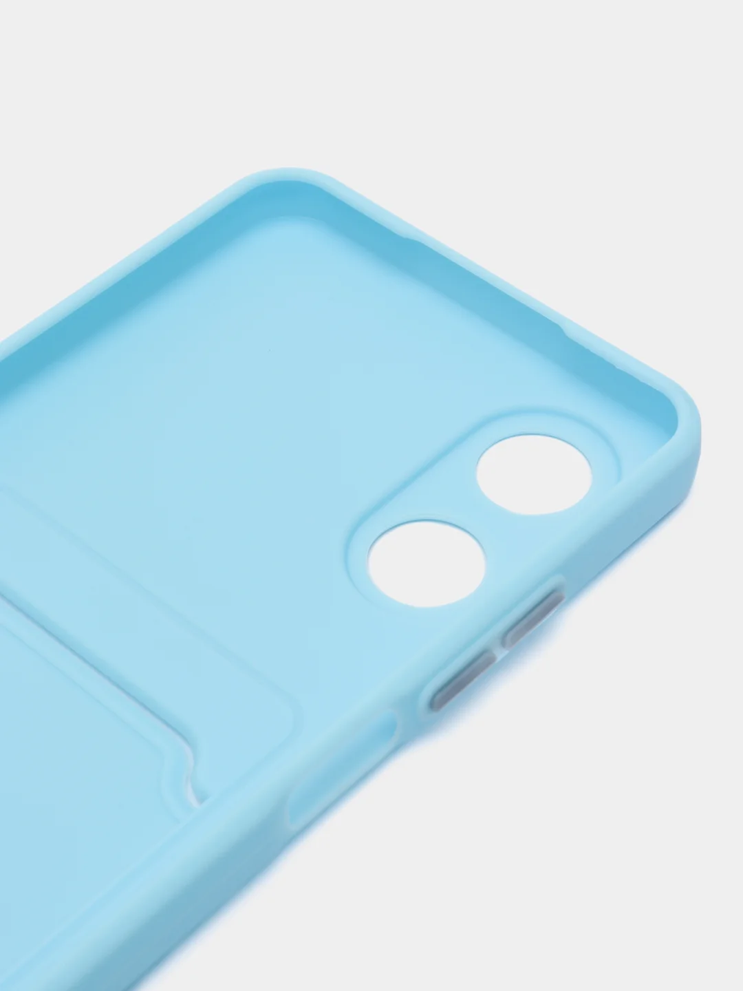 Голубой чехол для OPPO A17 / A17K (Оппо А17 / 17К), силиконовый, прозрачный