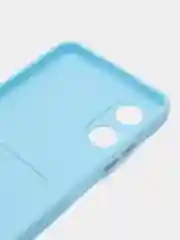 Голубой чехол для OPPO A17 / A17K (Оппо А17 / 17К), силиконовый, прозрачный