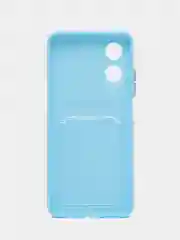 Голубой чехол для OPPO A17 / A17K (Оппо А17 / 17К), силиконовый, прозрачный