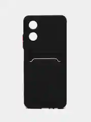Черный чехол для Oppo A17 / A17K, Оппо А17 / 17К, силиконовый